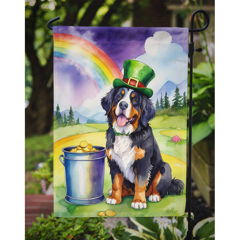 Drapeau de jardin double face en polyester H 15,5 po x l 11,25 po St Patrick's Day