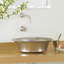Maestro Brushed Nickel Hand Hammered Circular Vessel Bathroom Sink