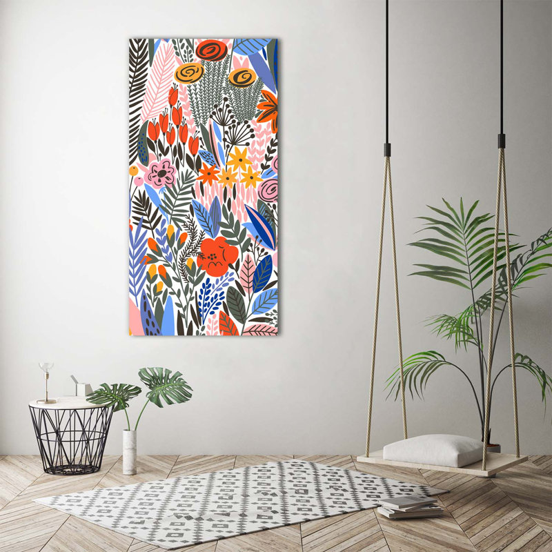 Tropical Flowers - Wrapped Canvas Print