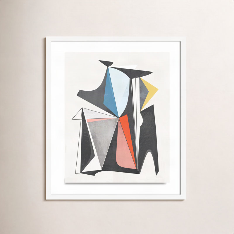 M7V2 Framed Graphic Art, 24" H x 20" W x 1.5" D, White