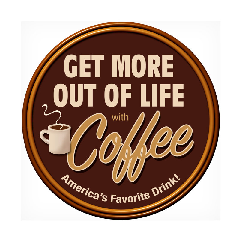 «Coffee Get More On» par RetroPlanet, art sur toile, H 24 po x l 24 po