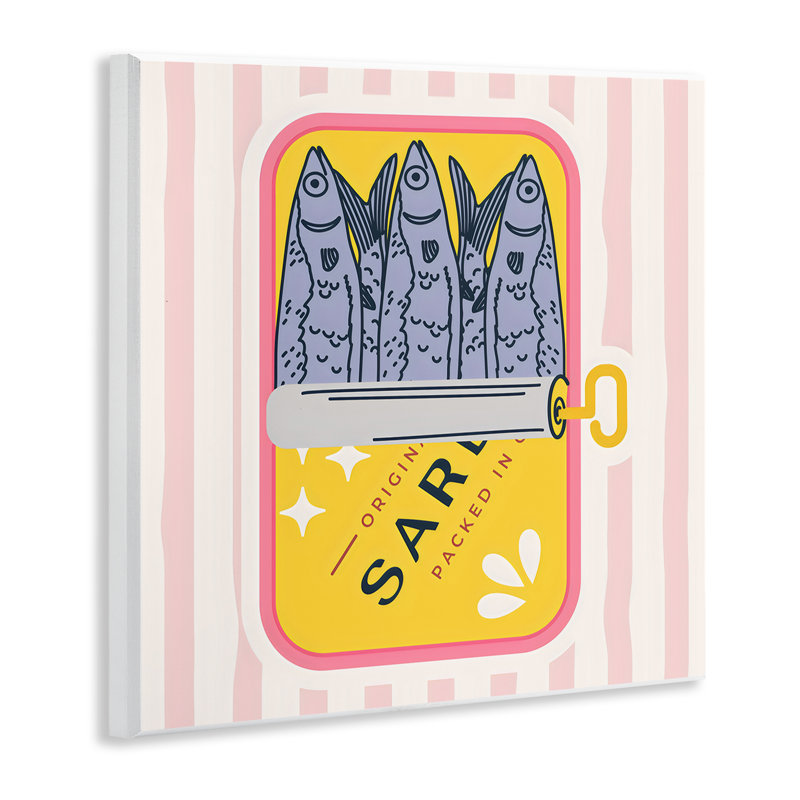 Plaque murale en étain jaune sardine, design par Creative Studio