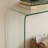 Noreen Modern Tempered Glass Console Table For Living Room