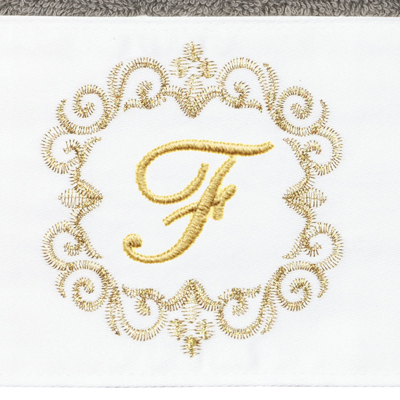 Winston Porter 100% Turkish Cotton MONICA 2PC Embellished Hand Towel Set, F