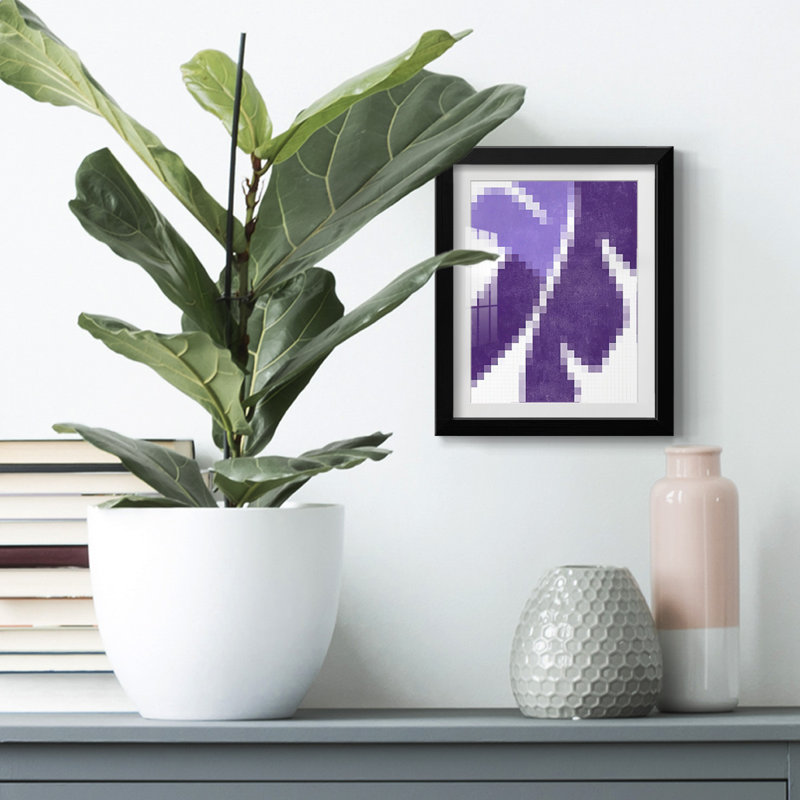 Pixel Leaves IV -Framed Print