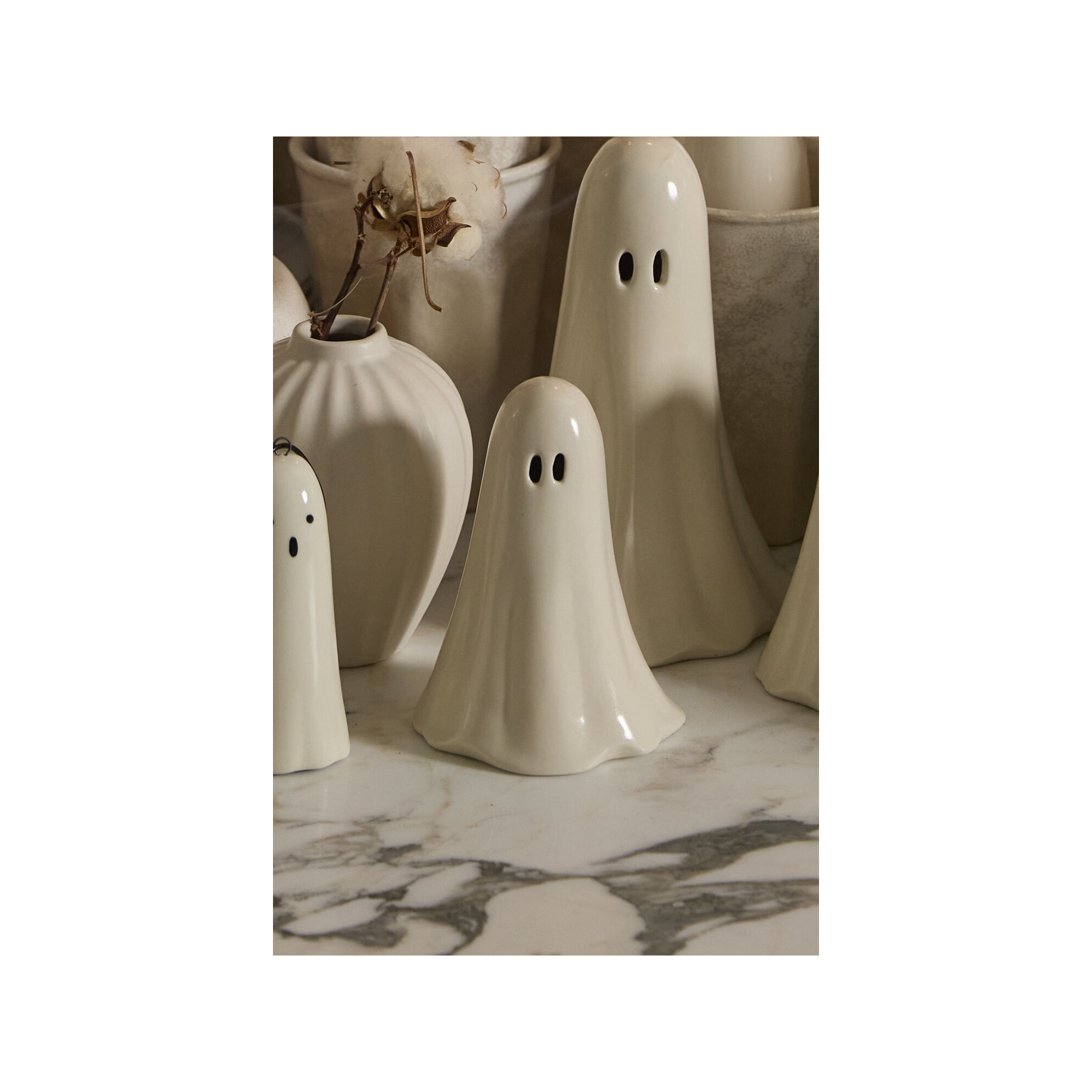 Not So Ghostly Figurine, 5" H x 3.5" W x 3.25" D