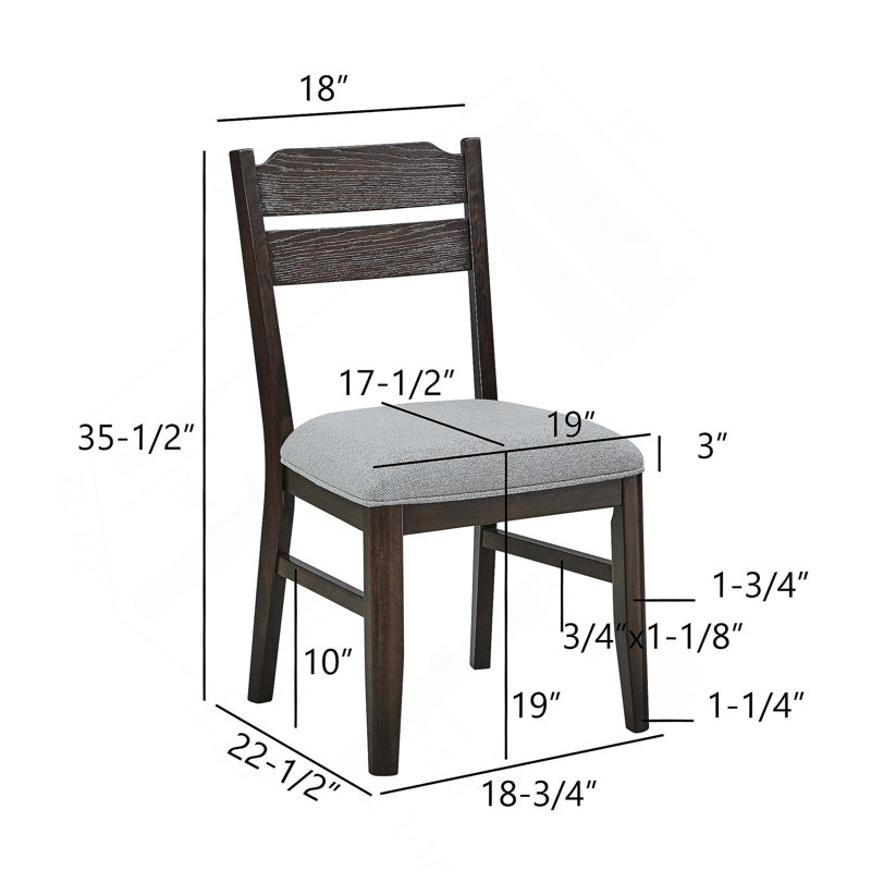 Meuble de salle à manger 7pc, 7 pièces : table, 6 chaises