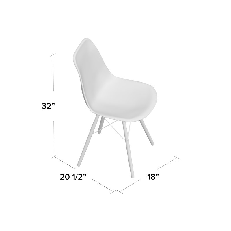 Chaise d'appoint Dayatra, Orange
