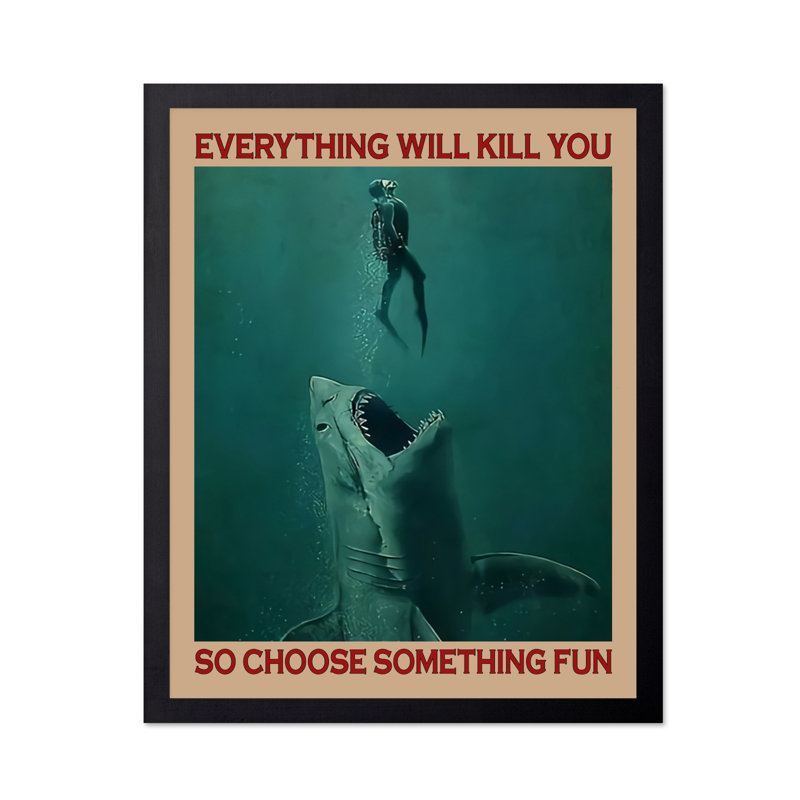 Tout vous tuera, Black Framed, Poster, 24"H x 32"W