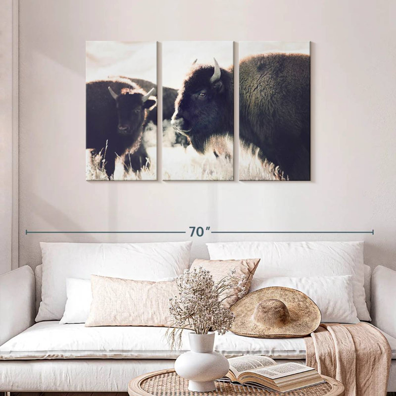 Brampt Buffalo Pasture, 28" H x 45" W
