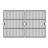 Permasteel 16.5'' W x 12.87'' D Steel Grill Grate