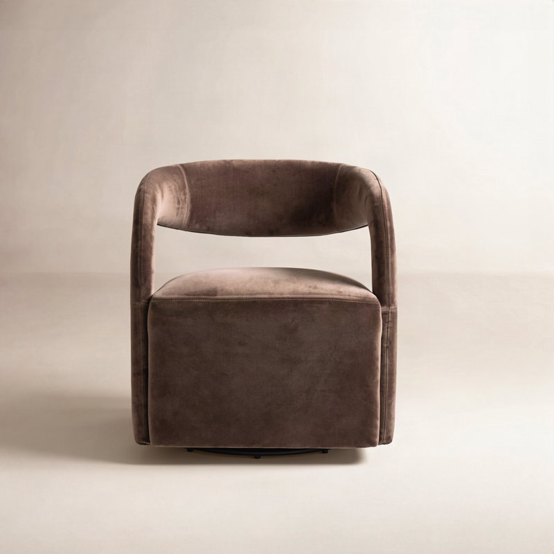 Hawkins Swivel Armchair, Surrey Mink Cotton Blend