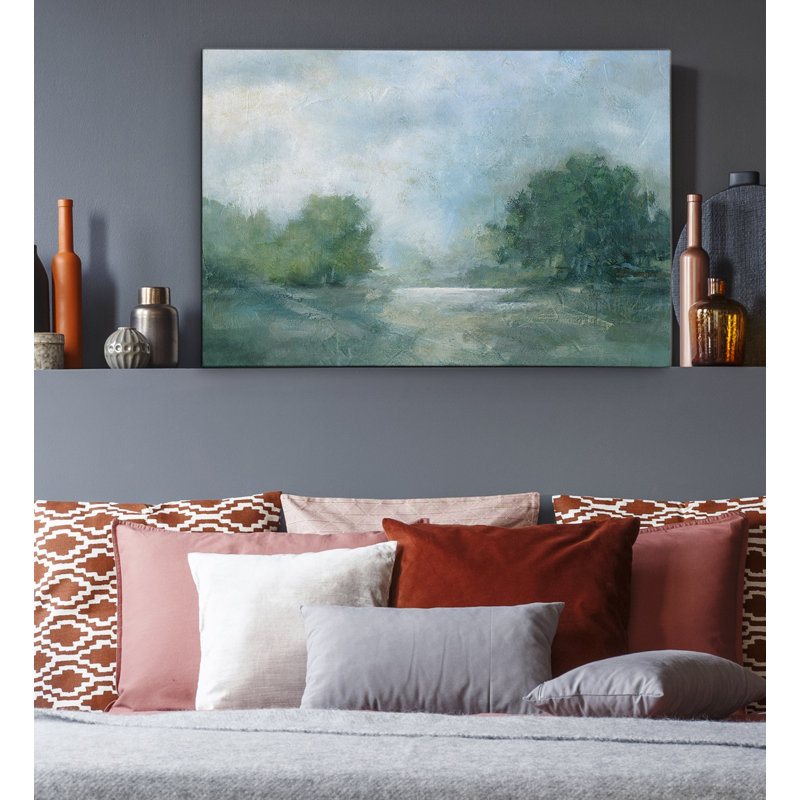 « summer après-midi », reproduction de peinture à l’acrylique sur toile, H 16 po x l 20 po x P 1,5 po