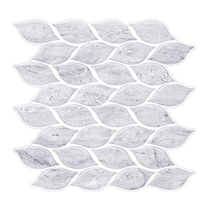 Carreau de mosaïque pelez et collez en PVC 10 po x 10 po