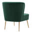 Chaise d'appoint en velours Tru-1276429203