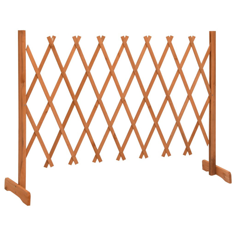 Broumov Wood Fence Panels, Orange, 80cm H x 150cm W
