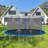 14FT  Trampoline With Safety Enclosure Net,Heavy Duty Jumping Mat And Spring Cover Padding For Kids And Adults,  Ladder
