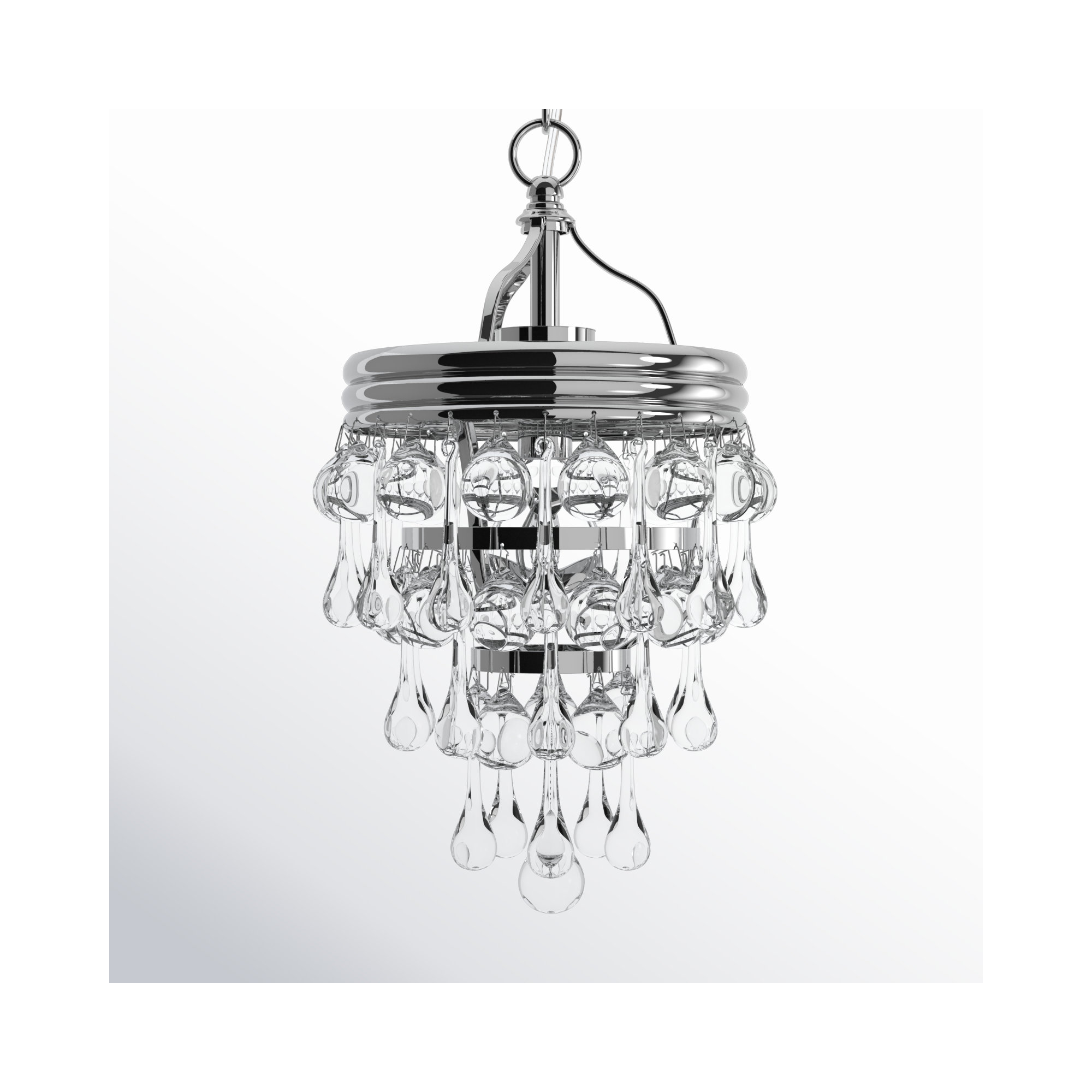 Alto Single Light Dimmable Pendant, Polished Chrome