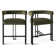 Colrain 24" Upholstered Velvet Solid Back Counter Stool