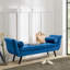 Banc rembourré en velours Andi