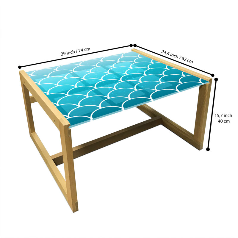 Jaidden Sled Coffee Table, 62cm H x 74cm W x 40cm D