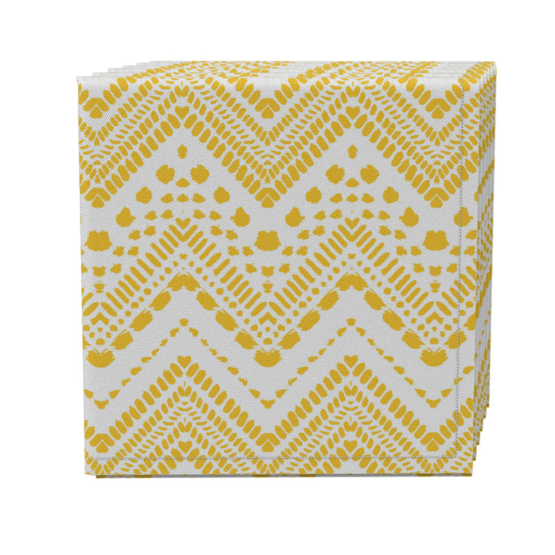Rectangular Chevron Cotton Twill Tablecloth