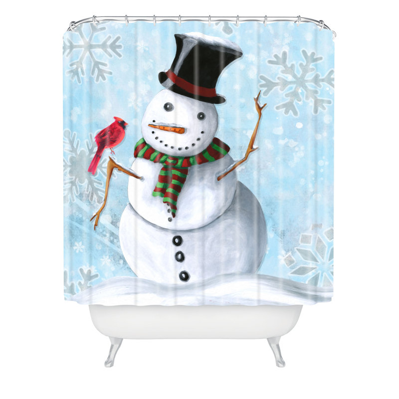 Rideau de douche simple winter bravo Henriksen, Frosty & Friend