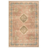 Vibe by Bungalow Rose Voentia Medallion Machine Washable Rust/Brown Area Rug