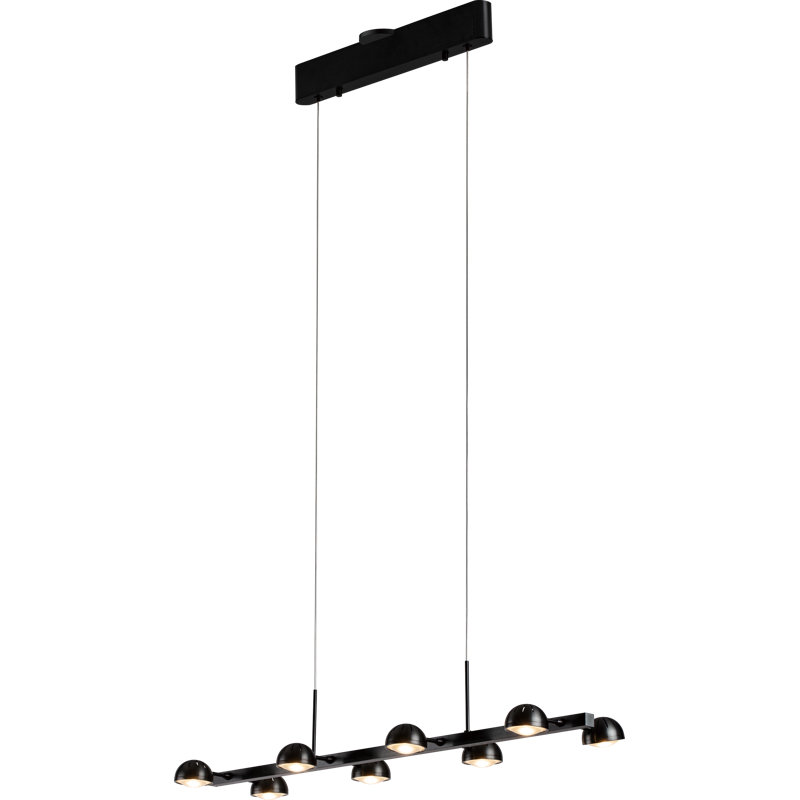 Luminaire suspendu DEL gris foncé foncé à 8 lumières Darylle
