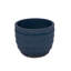 4 pots de fleurs en céramique, pot de fleurs moderne pour patio, jardin ou rebords de fenêtre - bleu antique