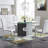 Garstang Rectangular Glass Top Dining Table