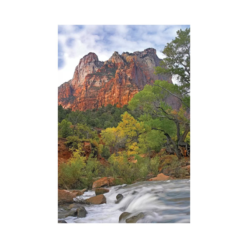 Court Of The Patriarchs, Zion National Park, Utah by Tim Fitzharris - Wrapped Canvas Print, 20.32 cm H x 30.48 cm W