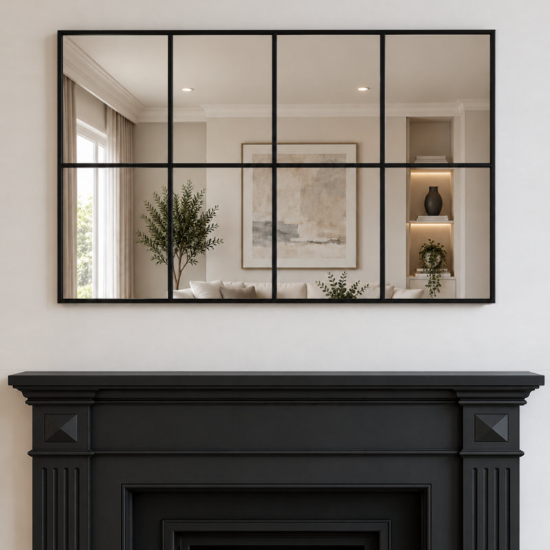 Fehzaan New York Industrial Wall Mirror