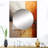 Mileya Grey Orange Grey And Orange Geological Wonders - Dams Decorative Wall Mirror, Gray Mirror, Printed Metal Art-1825161004