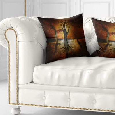 Arbres de rangement - Coussin imprimé abstrait