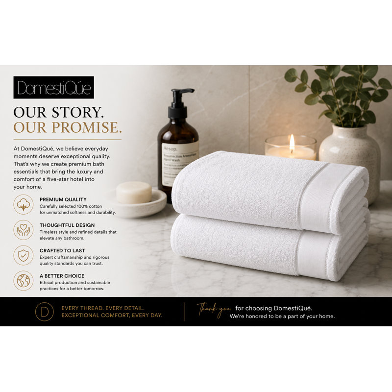 Ensemble de serviettes de bain 100% coton 2 pièces Domestique, serviettes de bain douces et absorbantes, Serviette XL