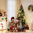 6.5Ft Christmas Tree, Premium Christmas Pine Tree With 1,000 Branch Tips, Artificial Christmas Tree With Metal Hinges, Holiday Tree With Foldable Base, Easy Assembly For Home, Office