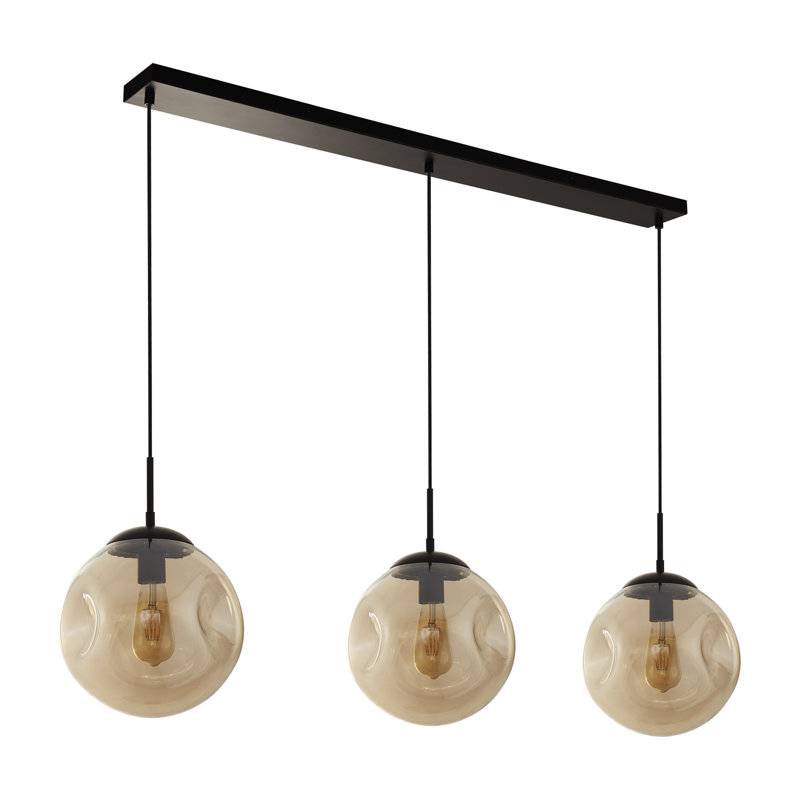 Deidra 3 - Light Black Kitchen Island Pendant