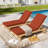 Outdoor 4'' Chaise Lounge Cushions Lounge Chair Cushions 26" W X 80" L-423027322