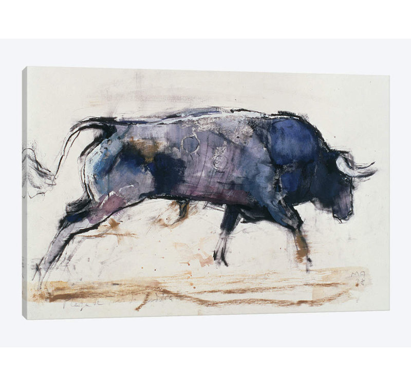 « recharge bull » par mark adlington, reproduction d’impression sur toile tendue, H 26 po x l 40 po x P 1,5 po, Toile tendue