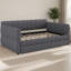 Grand lit tapissier avec couchette peu encombrant - chargement USB, structure robuste, sans sommier-14408727