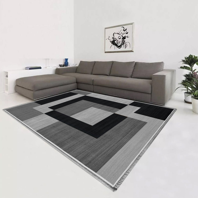 Oriental Machine Tufted Area Rug, Rectangle 120 x 170 cm