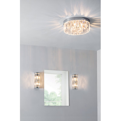 Shadow Glass Flush Mount