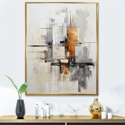 Minimalist Montage IV - Abstract Collages Canvas Prints