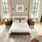 King Size Brown Platform Bed Frame