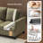 83.5" Upholstered Square Arm Suede Sofa-773577989