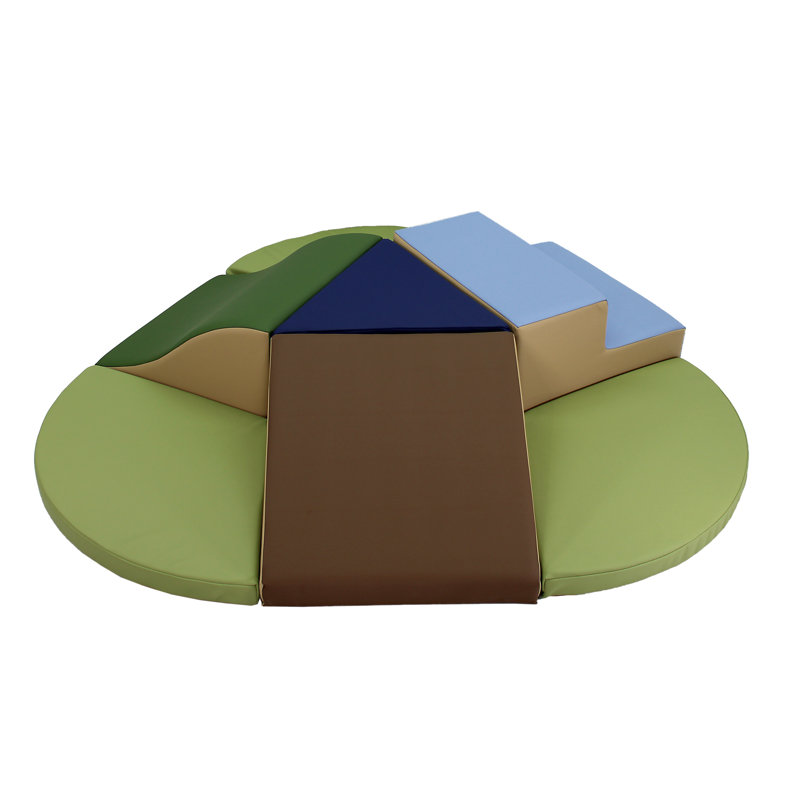 SoftScape Toddler Playtime Junction Climber Plus, Vert armée / bleu marine