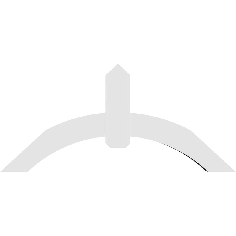 Support pour pignon en PVC Archdale, H 27,5 po x l 60 po (pas: 11/12), P 6 po x F 6 po