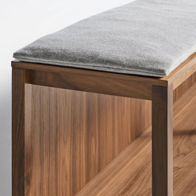 Open Plan Outdoor Bench, Gabro Light Gray