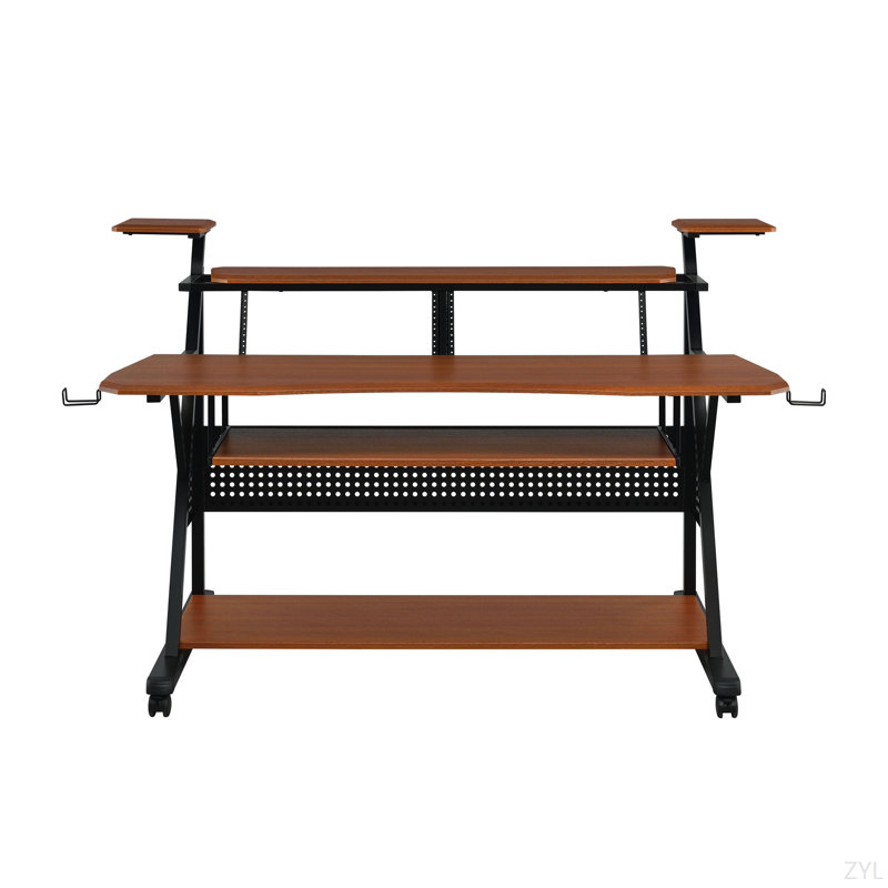 Bureau de musique cerise et finition noire, Cerisier
